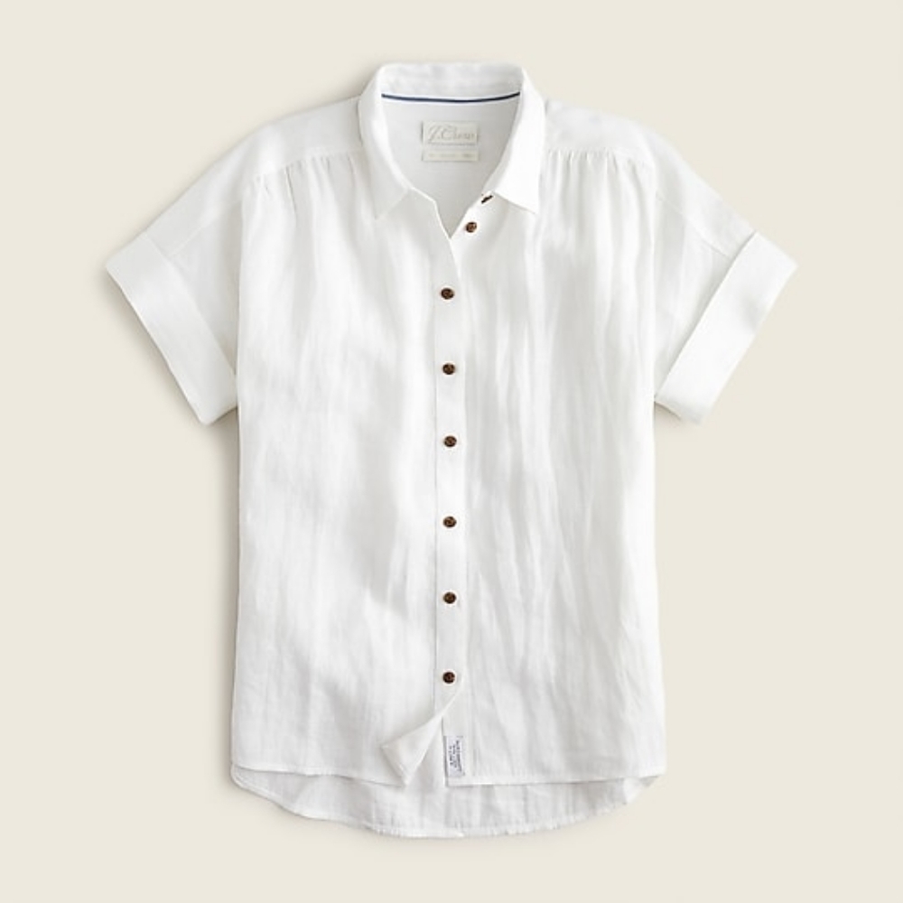 Jcrew Baird McNutt Irish Relaxed Linen shirt (size XS/S)